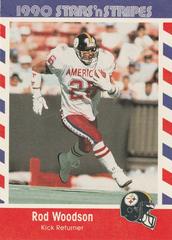 Rod Woodson #7 Football Cards 1990 Fleer Stars N Stripes Prices