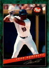 Juan Gonzalez Baseball Cards 1994 Post Cereal Prices