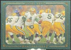Brett Favre, Paul Hornung [Framed Green 75] #93 Football Cards 2008 Upper Deck Masterpieces Prices