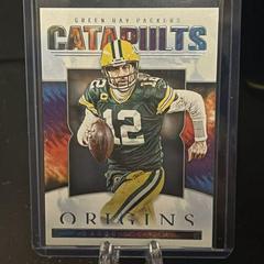 Aaron Rodgers #CAT-15 Football Cards 2022 Panini Origins Catapults Prices