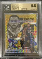 Ben Simmons [Gold Mosaic] Basketball Cards 2019 Panini Mosaic Stare Masters Prices