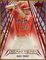Mike Trout [Red] Baseball Cards 2018 Stadium Club Beam Team Prices
