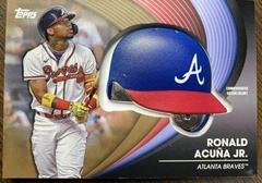 Ronald Acuna Jr. [Gold] #BH-RA Baseball Cards 2022 Topps Batting Helmet Relic Prices