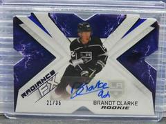 Brandt Clarke [Purple Autograph] #RFX-91 Hockey Cards 2022 SPx Radiance FX Prices