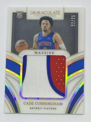 Cade Cunningham [Patch Autograph Gold] Basketball Cards 2021 Panini Immaculate Collection Prices