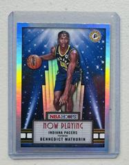 Bennedict Mathurin [Holo] Basketball Cards 2022 Panini Hoops Now Playing Prices