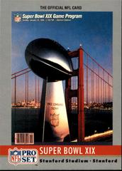 Super Bowl XIX Football Cards 1990 Pro Set Theme Art Prices