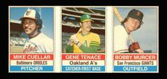 Bobby Murcer, Gene Tenace, Mike Cuellar [L Panel Hand Cut] Baseball Cards 1976 Hostess Prices