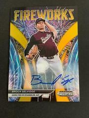 Brock Selvidge [Autograph Gold Prizm] Baseball Cards 2021 Panini Prizm Draft Picks Fireworks Prices