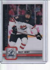 Riley Heidt [Clear Cut] #113 Hockey Cards 2023 Upper Deck Team Canada Juniors Prices