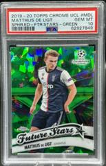 Matthijs de Ligt [Green] Soccer Cards 2019 Topps Chrome UEFA Champions League Sapphire Future Stars Prices