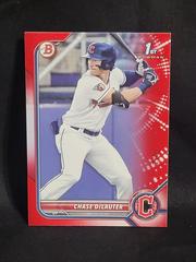 Chase DeLauter [Red] #BD-49 Baseball Cards 2022 Bowman Draft Prices