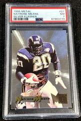 Natrone Means Football Cards 1995 Fleer Metal Silver Flasher Prices