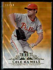 Cole Hamels [Orange] #71 Baseball Cards 2013 Topps Tribute Prices