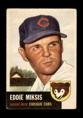 Eddie Miksis Baseball Cards 1953 Topps Prices