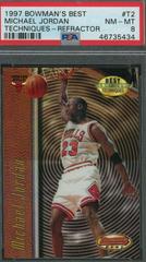 Michael Jordan [Refractor] #T2 Basketball Cards 1997 Bowman's Best Techniques Prices