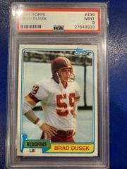 Brad Dusek #499 Football Cards 1981 Topps Prices