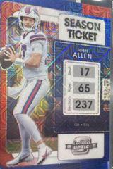 Josh Allen [Red White Blue] #4 Football Cards 2021 Panini Contenders Optic Prices