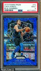 Luka Doncic [Blue Shimmer] Basketball Cards 2019 Panini Prizm Prices