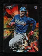 Ronald Acuna Jr. [Onyx] Baseball Cards 2018 Topps Fire Prices