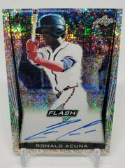 Ronald Acuna #BA-RA1 Baseball Cards 2018 Leaf Flash Autographs Prices