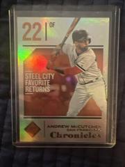 Andrew McCutchen [Holo Gold] #53 Baseball Cards 2018 Panini Chronicles Prices