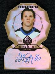 Martin St. Louis [Gold Autograph] #DC-96 Hockey Cards 2020 SP Signature Edition Legends Decagons Prices