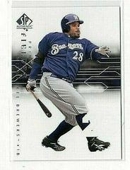 Prince Fielder #24 Baseball Cards 2008 SP Authentic Prices