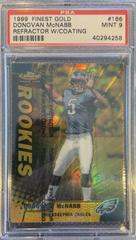 Donovan McNabb [Gold Refractor] #166 Football Cards 1999 Topps Finest Prices