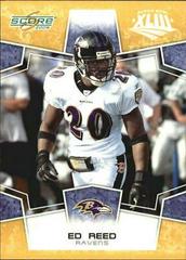 Ed Reed [Super Bowl XLIII Gold] Football Cards 2008 Panini Score Prices