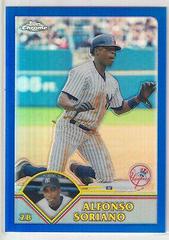 Alfonso Soriano [Refractor] #17 Baseball Cards 2003 Topps Chrome Prices