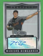 Madison Bumgarner [Autograph Refractor] #MBB Baseball Cards 2007 Bowman Sterling Prospects Prices