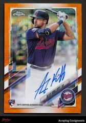 Alex Kirilloff [Orange Wave Refractor] #RA-AK Baseball Cards 2021 Topps Chrome Rookie Autographs Prices