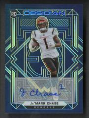 Ja'Marr Chase [Autograph Yellow] #112 Football Cards 2021 Panini Obsidian Prices