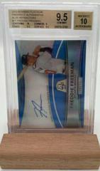 Freddie Freeman [Blue Refractor] Baseball Cards 2010 Bowman Platinum Prospect Autograph Prices