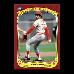Mario Soto #114 Baseball Cards 1986 Fleer Star Stickers Prices