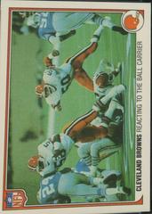 Cleveland Browns [Reacting to the Ball Carrier] #12 Football Cards 1983 Fleer Team Action Prices