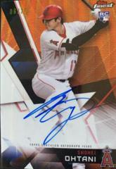 Shohei Ohtani [Orange Wave Refractor] #SO Baseball Cards 2018 Topps Finest Autographs Prices