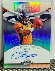 Courtland Sutton [Autograph] Football Cards 2018 Panini Contenders Rookie of the Year Prices