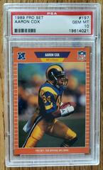 Aaron Cox Football Cards 1989 Pro Set Prices