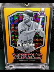Wade Boggs [Orange Fluorescent] Baseball Cards 2021 Panini Mosaic Vintage Prices