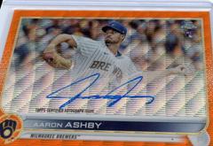 Aaron Ashby [Orange Wave] Baseball Cards 2022 Topps Chrome Rookie Autographs Prices