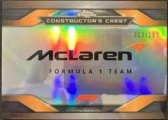 McLaren F1 Team #CC-MCL Racing Cards 2023 Topps Chrome Formula 1 Constructor’s Crest Prices