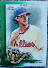 Aaron Nola [Green] #160 Baseball Cards 2022 Topps Allen & Ginter Chrome Prices