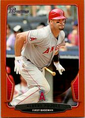 Albert Pujols [Orange] Baseball Cards 2013 Bowman Prices
