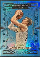 Lauri Markkanen [Blue Flood] Basketball Cards 2022 Panini Obsidian Prices
