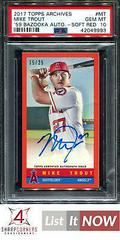 Mike Trout [Soft Red] Baseball Cards 2017 Topps Archives 1959 Bazooka Autographs Prices