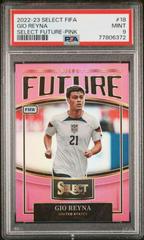 Gio Reyna [Pink] #18 Soccer Cards 2022 Panini Select FIFA Future Prices