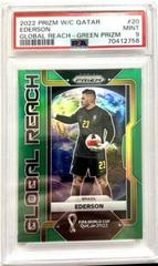 Ederson [Green] Soccer Cards 2022 Panini Prizm World Cup Global Reach Prices