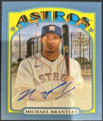 Michael Brantley [Blue] Baseball Cards 2022 Topps Archives 1972 Fan Favorites Autographs Prices